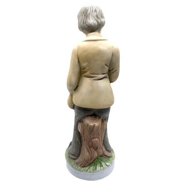 Vintage Flambro Folk Country Musician Figurine Bisque Porcelain Banjo Saxophone - Picture 9 of 12